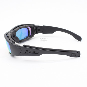 Polarized Tactical Glasses Outdoor Sport Γυαλιά κυνηγιού σκοποβολής Airsoft με 4 εναλλάξιμους φακούς Army Hiking γυαλιά ηλίου