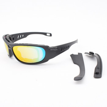 Поляризирани тактически очила за спорт на открито, еърсофт стрелба, ловни очила с 4 сменяеми лещи, армейски туристически слънчеви очила