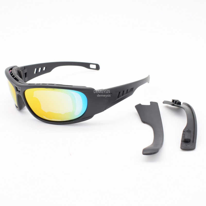 Polarized Tactical Glasses Outdoor Sport Γυαλιά κυνηγιού σκοποβολής Airsoft με 4 εναλλάξιμους φακούς Army Hiking γυαλιά ηλίου