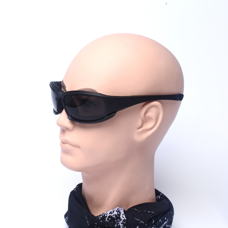 JSJM Airsoft taktikai szemüveg polarizált 4 lencsés szélálló porálló lövöldözős motorkerékpár hegymászó szemüveg CS biztonságos védelem