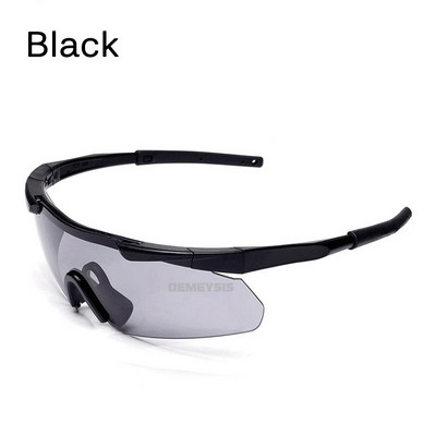 Γυαλιά Tactica με 3 εναλλάξιμους φακούς Army Eye Protection για γυαλιά ασφαλείας πεζοπορίας σκοπευτηρίου Airsoft Paintball