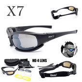 X7 / C5 Polarized Riding Glasses Hunting Shooting Airsoft Protective Glasses Tactical Outdoor Sports Ανδρικά γυαλιά ηλίου UV400