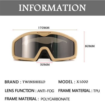 НОВИ Тактически военни очила против замъгляване Очила за стрелба 3 лещи UV400 Ветроустойчиви Пейнтбол мъжки и дамски CS тактически очила