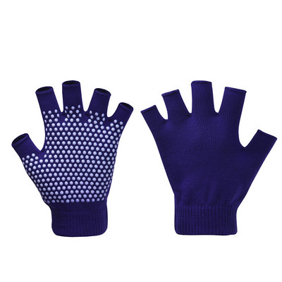 Γιόγκα Γάντια Γυναικεία Γυμναστήριο Γυμναστήριο Αντιολισθητική προπόνηση Προπόνηση Bodybuilding Pilates Άσκηση Προστατευτικό χεριών μισού δακτύλου