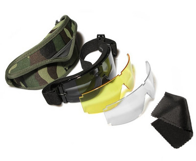 X800 Military Goggles 3 Lensses Tactical Army Sunglasses Paintball Airsoft Hunting Combat Tactical Hiking