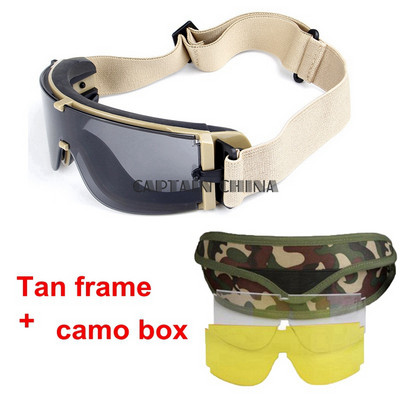 X800 Military Goggles 3 Lensses Tactical Army Sunglasses Paintball Airsoft Hunting Combat Tactical Hiking