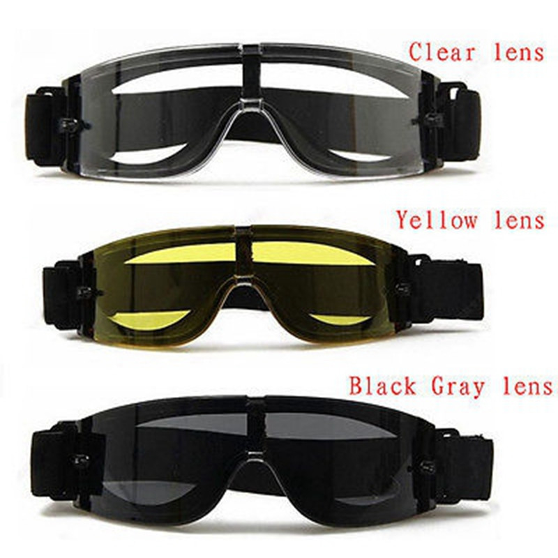 X800 Military Goggles 3 Lensses Tactical Army Sunglasses Paintball Airsoft Hunting Combat Tactical Hiking