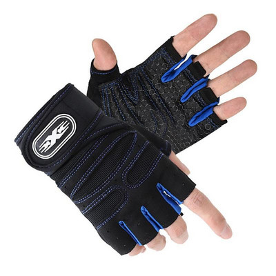 1 paar Fitnesskindaid Randme poolsõrme kangiga varustus Tõstmine õues Mehed Kvaliteetsed Spordikindad Kõrgrattasõit Sued X7M0