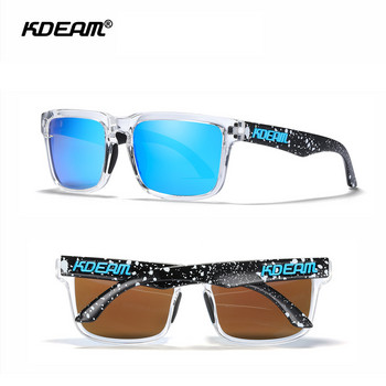 Kdeam Original Polarized ανδρικά και γυναικεία γυαλιά ηλίου τετράγωνο πλαίσιο UV400 Αθλητικά γυαλιά ηλίου Γυναικεία επώνυμα γυαλιά με μαλακό μαξιλαράκι μύτης