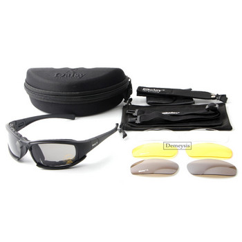 Γυαλιά πεζοπορίας Tactical Military Army Goggles Γυαλιά ηλίου με 4 φακούς αντιανεμικό Motocross Shooting Eyewear Gafas