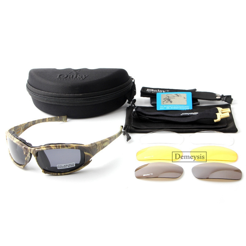 Γυαλιά πεζοπορίας Tactical Military Army Goggles Γυαλιά ηλίου με 4 φακούς αντιανεμικό Motocross Shooting Eyewear Gafas