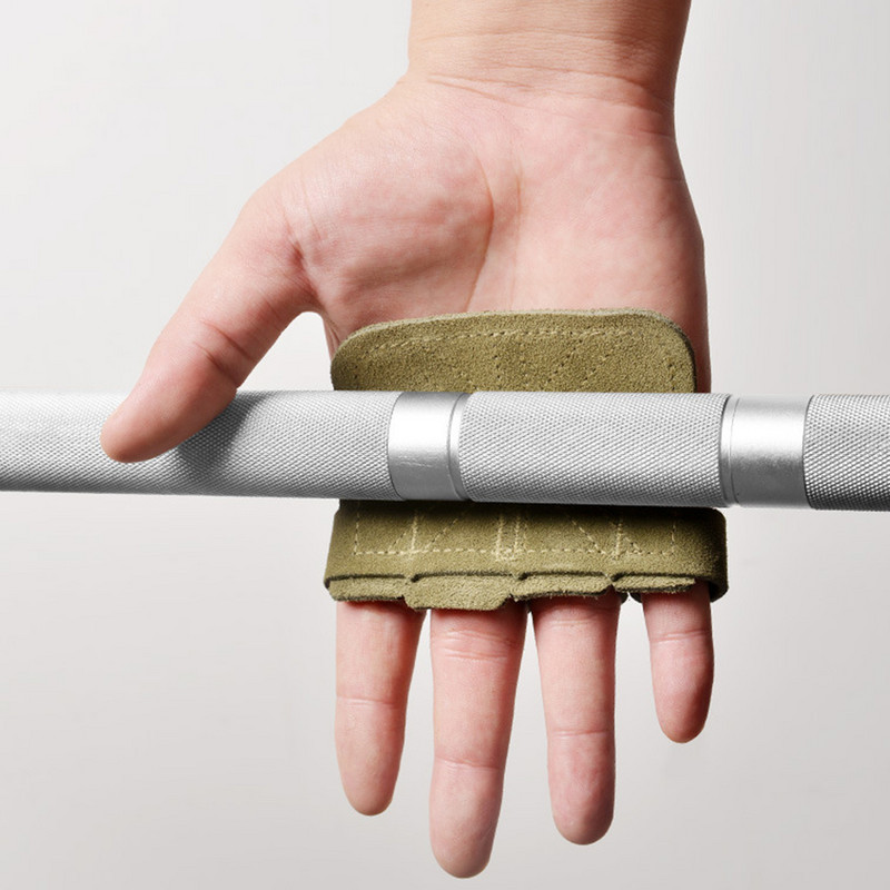 Γάντια προστασίας άρσης βαρών από δέρμα αγελάδας Γάντια αντιολισθητικής προπόνησης Προπόνηση χειρολαβών γάντια προπόνησης