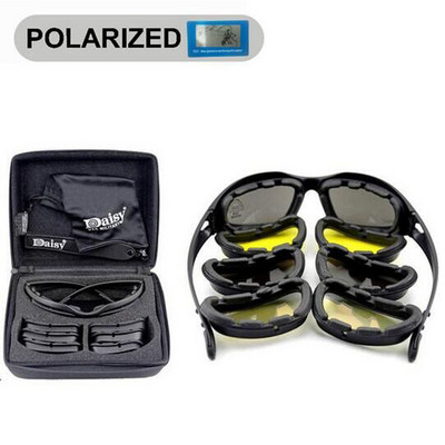 Tactical Daisy C5 Polarized Glasses Airsoft Paintball Shooting Military Goggles Outdoor Hiking Protective Army Ανδρικά γυαλιά ηλίου