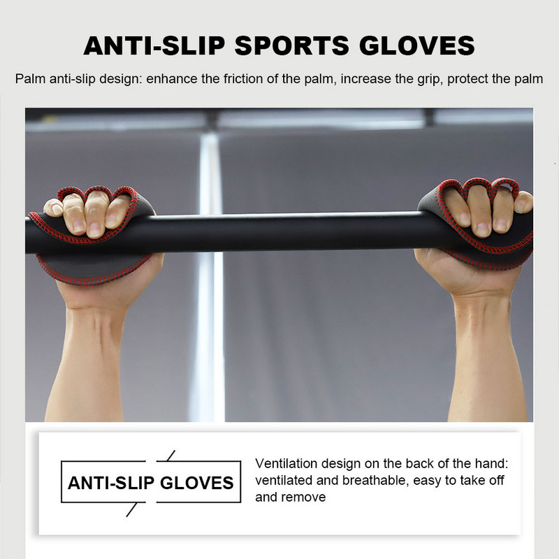 1 ζεύγος αντιολισθητικά γάντια άρσης βαρών Αλτήρας λαβής για προπόνηση γυμναστικής Εργαλεία άρσης βαρών για προπόνηση γυμναστικής