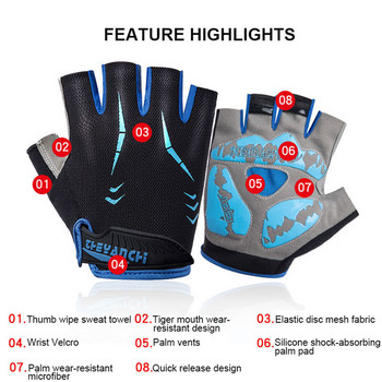 LOOGDEEL Фитнес ръкавици против приплъзване Фитнес ръкавици за вдигане на тежести Бодибилдинг Обучение Спортни упражнения Спортни тренировъчни ръкавици Възрастни