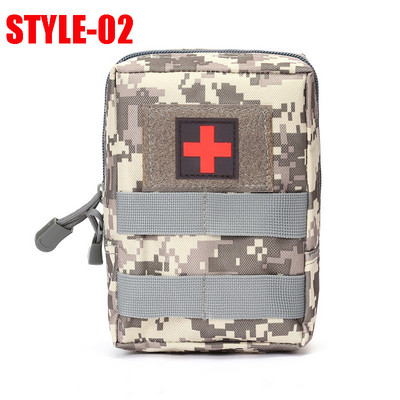 Τσάντα παραλλαγής εξωτερικού χώρου Tactical Army Αθλητική θήκη ζώνης μέσης Nylon EDC Hunting Molle τσάντες σε κιτ πρώτων βοηθειών πλάτης Ιατρική θήκη