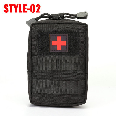 Τσάντα παραλλαγής εξωτερικού χώρου Tactical Army Αθλητική θήκη ζώνης μέσης Nylon EDC Hunting Molle τσάντες σε κιτ πρώτων βοηθειών πλάτης Ιατρική θήκη