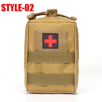 Τσάντα παραλλαγής εξωτερικού χώρου Tactical Army Αθλητική θήκη ζώνης μέσης Nylon EDC Hunting Molle τσάντες σε κιτ πρώτων βοηθειών πλάτης Ιατρική θήκη