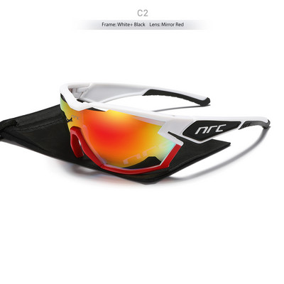 Punase peegelobjektiiviga Maastikuratta NRC rattaprillid Meeste Jalgratta Spordi Päikeseprillid MTB Rattasõiduprillid Naise UV400