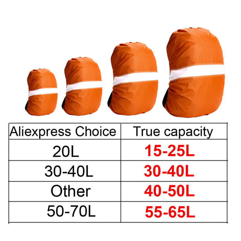 Peegeldav vihmakate seljakott 20 l 35 l 45 l 60 l veekindel kott Camo Tactical välikämping matkamine ronimine tolmu vihmakaitse