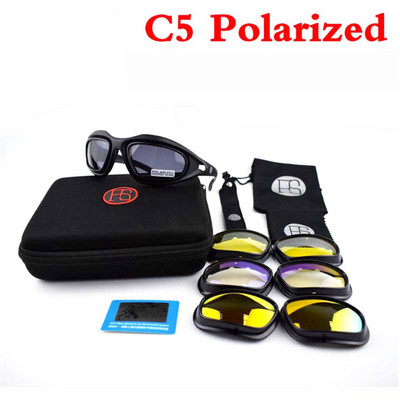 2021 Νέα Γυαλιά ηλίου C5 Polarized Sport Γυαλιά ηλίου UV400 Προστασία εξωτερικού χώρου Τακτικά κυνηγετικά γυαλιά Γυαλιά για πεζοπορία αναρρίχησης
