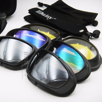 Daisy C5 Tactical Goggles 4LS Мъжки Военни поляризирани слънчеви очила Устойчиви на куршуми CS Shooting Gafas Мъжки Мотоциклетни туристически очила