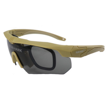 Външни мъжки тактически очила Военни слънчеви очила Спортна стрелба Пневматично оръжие Лов Туристически очила с рамка за късогледство Слънчеви очила