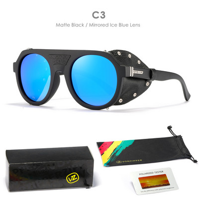 Μάρκα VZ Vonzipper Polarized Ανδρικά γυαλιά ηλίου SHIELD Σκελετός Γυαλιά Στρογγυλού στυλ UV400 Αθλητικά γυαλιά ηλίου Οδήγηση πεζοπορίας για ψάρεμα