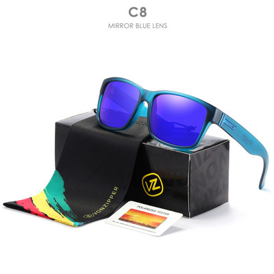 Μάρκα VZ Vonzipper Polarized Ανδρικά γυαλιά ηλίου SHIELD Σκελετός Γυαλιά Στρογγυλού στυλ UV400 Αθλητικά γυαλιά ηλίου Οδήγηση πεζοπορίας για ψάρεμα