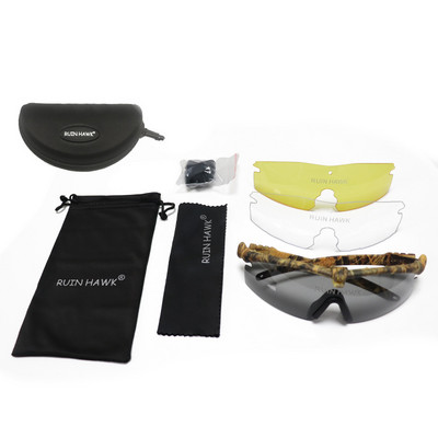 Taktikalised polariseeritud prillid Sõjaväe kaitseprillid Armee päikeseprillid 3 või 4 objektiiviga Meestele tulistavad Airsofti mootorratta matkaprillid