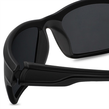 MAXJULI Спортни слънчеви очила Мъже Пътуване Колоездене на открито Бягане Шофиране Черна рамка Мъжки слънчеви очила UV400 Oculos de sol MJ8014
