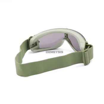 Страйкбол очила за стрелба с 3 лещи Туризъм на открито Лов Спорт Ветроустойчиви очила Тактически пейнтбол CS Бойни очила