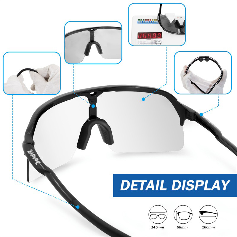 Uued fotokroomsed ronimisprillid matkamiseks rattasõiduprillid mägirattasõiduprillid rattasõidu kaitseprillid rattasõiduprillid