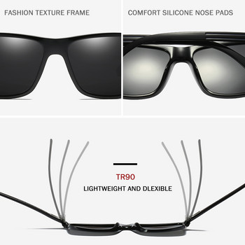 MAXJULI Поляризирани спортни слънчеви очила Мъжки квадратни UV400 Слънчеви очила за шофиране за мъже Класически мъжки нюанси Gafas De Sol Tr90 Рамка P33