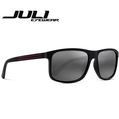 MAXJULI Polarized Sports Napszemüveg Férfi Square UV400 Driving Napszemüveg Férfi Klasszikus Férfi Shades Gafas De Sol Tr90 Frame P33