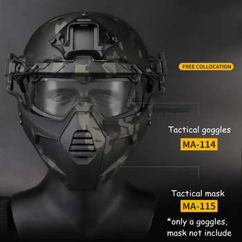 Γυαλιά τακτικής προστασίας από υπεριώδη ακτινοβολία Στρατιωτικά γυαλιά κράνους Airsoft Αντιανεμικά γυαλιά CS Wargame Κυνήγι σκοποβολής Γυαλιά ασφαλείας Γυαλιά