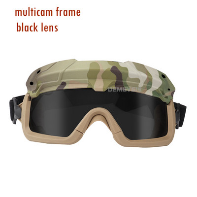 Ochelari tactici cu protecție UV Ochelari de protecție pentru cască militară Airsoft Ochelari de protecție antivânt CS Wargame Vânătoare Ochelari de siguranță Ochelari de protecție