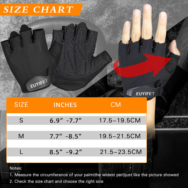 Γάντια άρσης βαρών προπόνησης για άνδρες Γυναίκες Half Finger Gym Powerlifting Palm Grip Glove for Deadlift Fitness Exercise Training