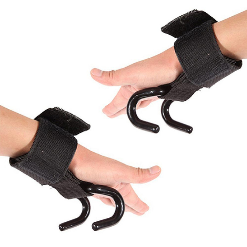 1Pc Wrist Support Pro Weight Lifting Training Fitness Gym Hook Grip Strap Glove Wrist Support