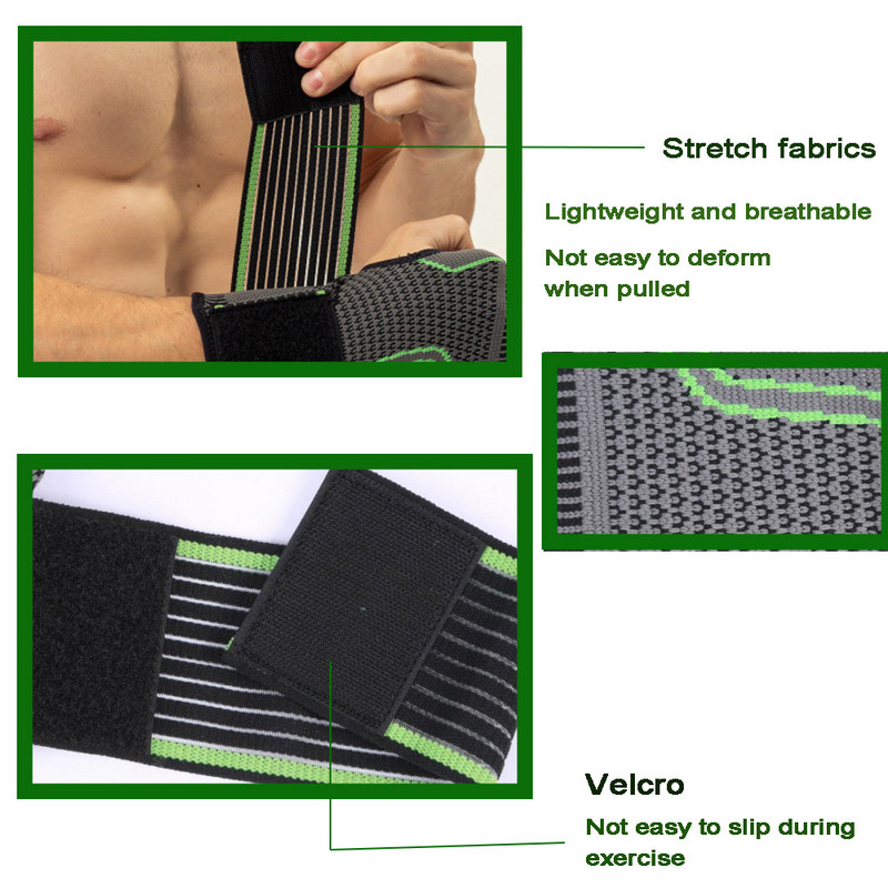 Prozračni zavoj Fitnes rukavice Muški zapešće Podrška za dlan Crossfit Dizanje utega Oblozi za zapešće Bandaž Narukvica za vježbanje u teretani