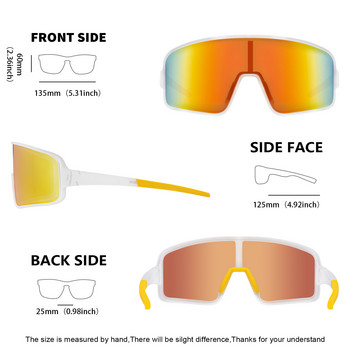 MAXJULI Велосипедни очила Поляризирани спортни слънчеви очила за мъже Жени за шофиране Риболов Бейзбол Бягане MTB Спорт на открито 8121