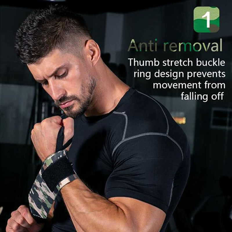BYEPAIN 1 τεμ. Αθλητικό περικάρπιο ανύψωσης βαρών Στήριγμα καρπού γυμναστικής Μπάρα γυμναστικής Επενδυμένο με λουρί για τον αντίχειρα καρπού