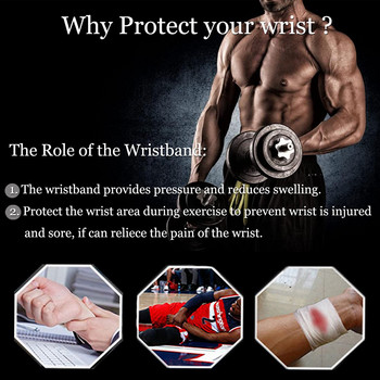 1 Pair Wrist Brace Ρυθμιζόμενοι ιμάντες καρπού υποστήριξης καρπού για γυμναστική άρση βαρών Τενοντίτιδα ανακούφιση από τον πόνο Αρθρίτιδα καρπιαίου σωλήνα