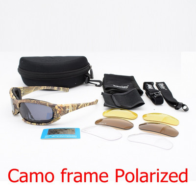 Στρατιωτικά γυαλιά ηλίου Tactical Polarized Army Military Goggles 4 Lens Kit Men War Game Γυαλιά ηλίου πεζοπορίας σε εξωτερικό χώρο