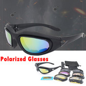 Tactical Combat Sports Polarized Glasses Daisy C5 Military Airsoft Glasses 4 Lens Men Army Hunting γυαλιά πεζοπορίας γυαλιά