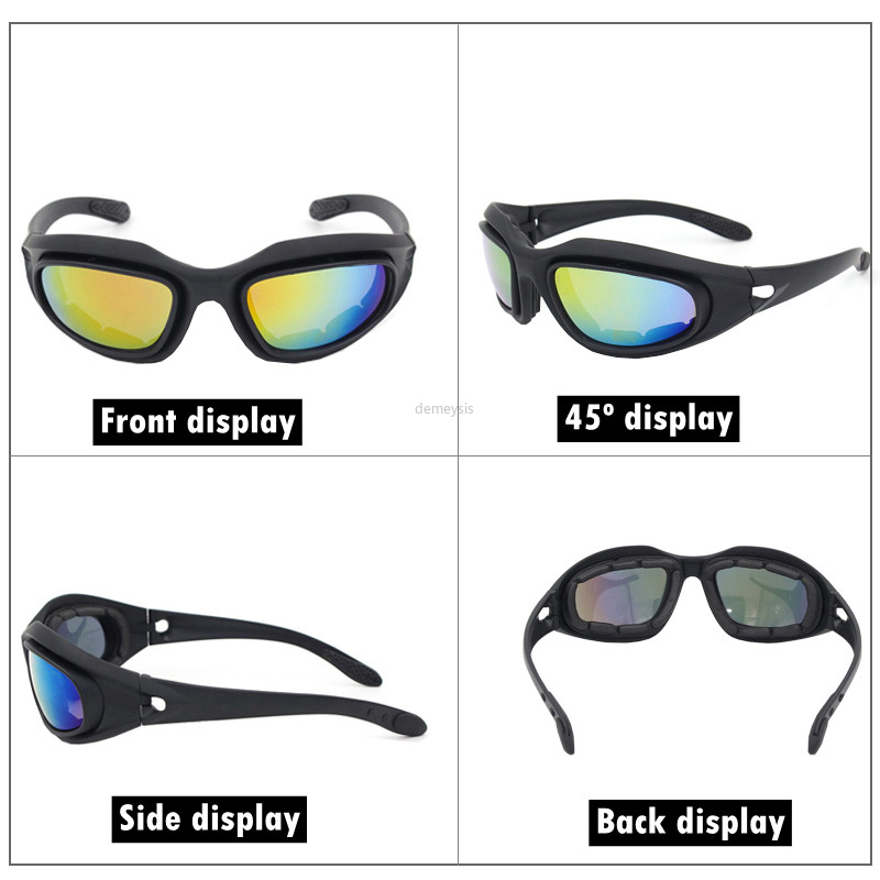 Tactical Combat Sports Polarized Glasses Daisy C5 Military Airsoft Glasses 4 Lens Men Army Hunting γυαλιά πεζοπορίας γυαλιά