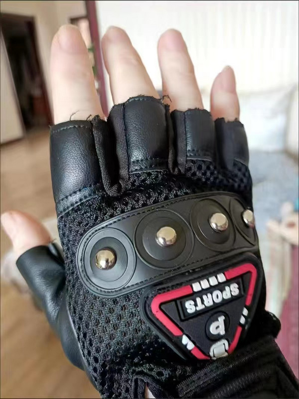 Γάντια άρσης βαρών γυμναστικής Bodybuilding Γάντι μισού δακτύλου Αντιολισθητική υποστήριξη καρπού άρση βαρών γυμναστήριο Σπίτι Υπαίθρια αθλήματα 1 ζευγάρι