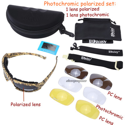 Τακτικά γυαλιά εξωτερικού χώρου Polarized Military Army Shooting Riding Προστατευτικά γυαλιά ηλίου UVA UVB Γυαλιά οράσεως νύχτας πεζοπορίας