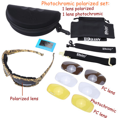 Τακτικά γυαλιά εξωτερικού χώρου Polarized Military Army Shooting Riding Προστατευτικά γυαλιά ηλίου UVA UVB Γυαλιά οράσεως νύχτας πεζοπορίας