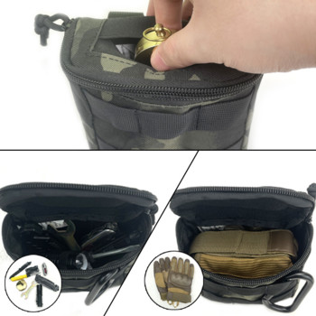 LeisonTac Tactical Sundries Pouch EDC MOLLE Outdoor Sports Utility Storage Glove Pouch Чанта за инструменти Ловна чанта